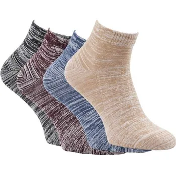 Pánské ponožky Zdravé ponožky jemné bambusové melírované kotníkové elastické ponožky mix 39-42