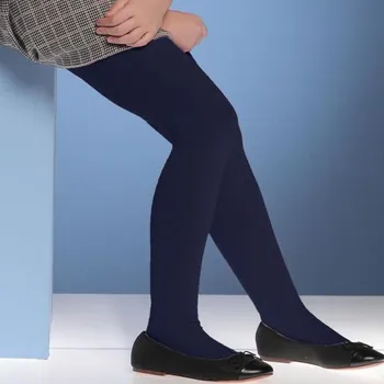 Bellissima dívčí mikrovláknové vzorované punčocháče Harriet MARINE 164