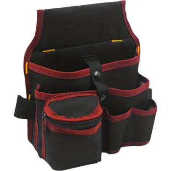 Multifunkční opasek a brašna na nářadí pro zahradníky a elektrikáře Kombinovaná taška s kapsami Univerzální velikost Nastavitelný pás červená