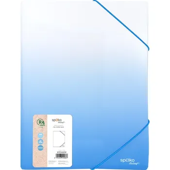 Spisové desky s gumičkou, A4, PP, Gradient, modrá