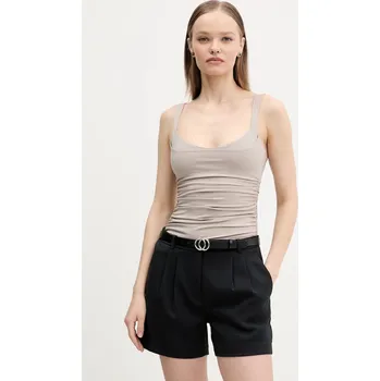 Top Abercrombie & Fitch dámský, béžová barva, KI139-5408 KI139.5408.425 80X, vel. XXS