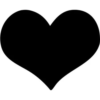 Popisovací tabule SRDCE s popisovačem a lepící páskou, černá FB-HEART