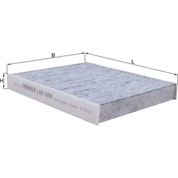 Ventilátor topení a klimatizace Filtr, vzduch v interiéru MAHLE LAK 1506