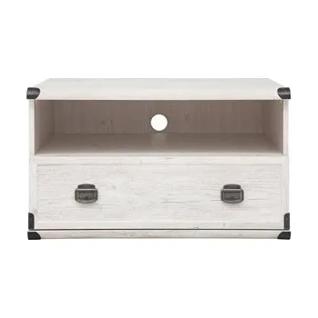 Televizní stolek INDIANA II NEW - TV stolek JRTV 1S, lamino borovice bílá (MONTANA 001 JRTV 1S - 3 BALÍKY )(UG) (K150) NOVINKA