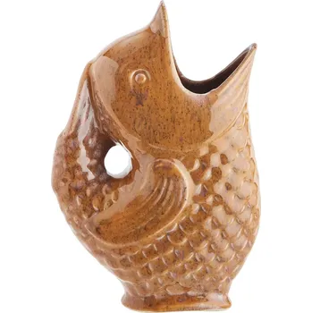 Váza Dekorativní váza Madam Stoltz HY16477.24.M oranžová 28X