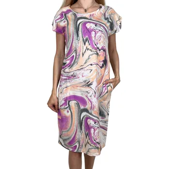 Dámské šaty Fashion Dámské fialové šaty GRAVE Barva: Fialová, Velikost: L