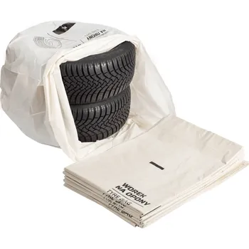 Uskladnění pneumatiky Pytle na pneumatiky PROFI, 100ks, 120x120cm, bílé, Invento 583-1200-PROFI