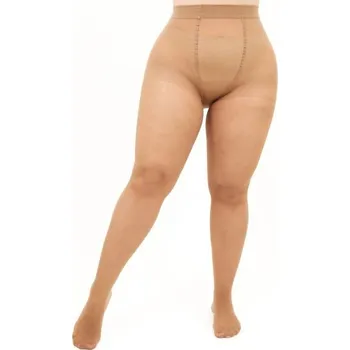 Dámské punčochy Giulia dámské jemné nadměrné elastické punčochové kalhoty MOLLY 40DEN caramel 1XL