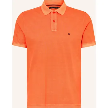 Pánská košile Tommy Hilfiger Pánská Polokošile Z Piké Regular Fit, oranžová, L