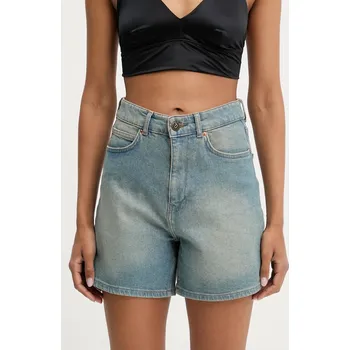 Dámské kraťasy Džínové šortky Answear.LAB dámské, modrá barva, high waist BS305903.tos 95X, vel. XL