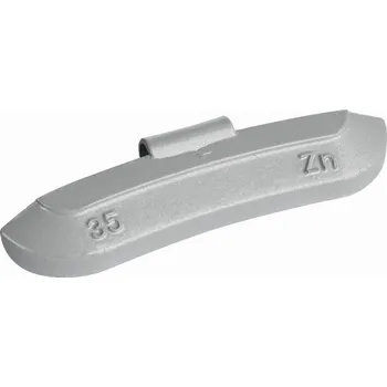 Sada na opravu pneumatiky Vyvažovací tělíska naklepávací na ocelové disky, 35g, 50ks, Invento TPZNSTD-S-035