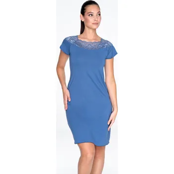 Dámská noční košile TIMO Timo | Noční košilka Neptune s krajkovým výstřihem - 2XL / 57