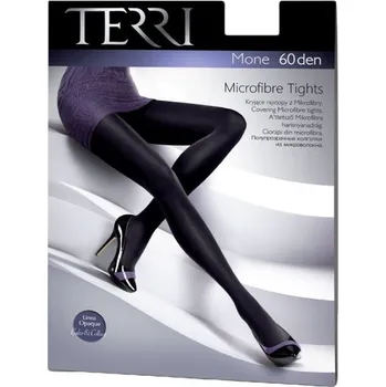 Dámské punčochy Terri dámské elastické neprůhledné mikrovláknové punčocháče Mone 60DEN NERO 4