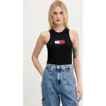 Top Tommy Jeans DW0DW20975 černá 99X, vel. L