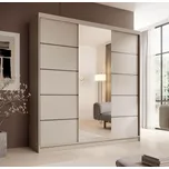 Šatní skříň s posuvnými dveřmi Sonic - 200 cm Barva: Kašmír