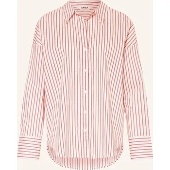 Only Dámská Košilová Halenka, světle růžová / tmavě červená, 42