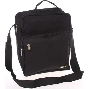 Pánská látková taška přes rameno černá s uchem - Sanchez Torba černá