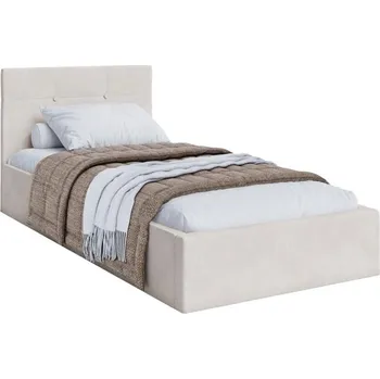 Postel Čalouněná postel 90x200 cm VEGAS VELUR KRÉMOVÁ