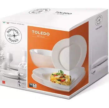 Talíř Bormioli Rocco 19 dílná sada talířů Toledo