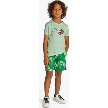 Chlapecké oblečení Dětské bavlněné tričko Tommy Hilfiger KB0KB09648.74.122.PPYA zelená 70X, vel. 86