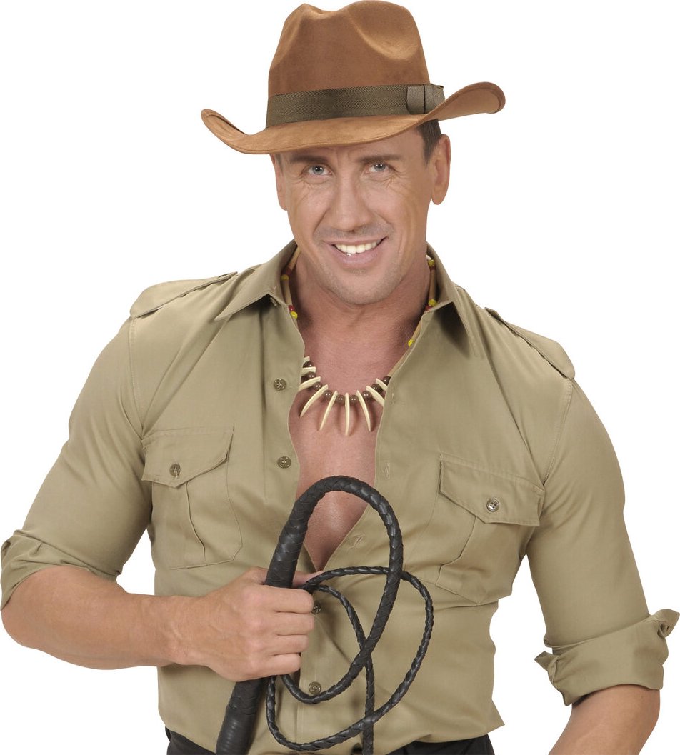 Hnědý klobouk Indiana Jones