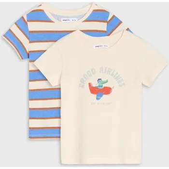 Chlapecké tričko Sinsay - Sada 2 triček - krémová - 019DZ-01X - 019DZ-01X-86