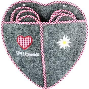 Sada hostinských pantoflí „SRDCE“ na zavěšení