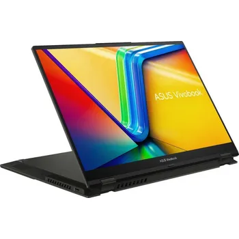 Notebook ASUS Vivobook S 16 Flip TP3604VA-WS51T_16 Intel® Core™ i5 i5-1335U Hybridní (2v1) 40,6 cm (16") Dotyková obrazovka WUXGA 16 GB DDR4-SDRAM 512 GB SSD Wi-Fi 6E (802.11ax) Windows 11 Home Černá Nový / Repack