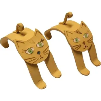 Keramická dekorace Protahující se kočka