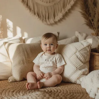 Kojenecký body Body AHOJ JARO Barva: Béžová, Velikost: Body 3-6m