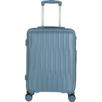 Cestovní plastový kufr Galaxy velikost M, džínově modrý