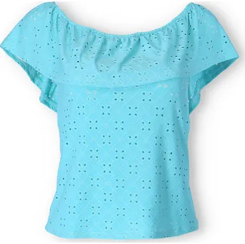 Dámská halenka Halenka s volánem MY16595 barva: modrá-tyrkysová