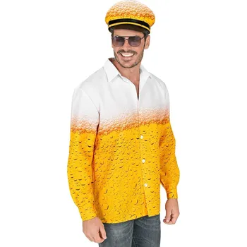 Karnevalový kostým Pánský kostým pivař (košile, klobouk) - XXL