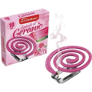 Hmoždinka Geranio parfemovaná spirála proti komárům 10 ks