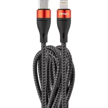 Datový kabel AMIO Kabel USB-C+Lightning 200 cm FullLINK UC-19