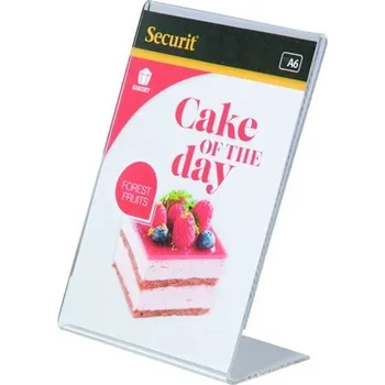 Průhledný stojánkový rámeček šikmý, A6 PFT-ACL-A6