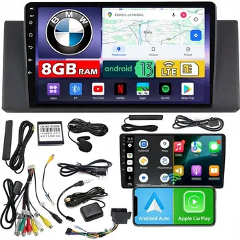 Autorádio AUTORÁDIO NCS ZQ9 BMW X5 E53 2000-2005 ANDROID NAVIGÁCIA 8GB LTE