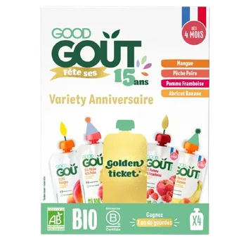 GOOD GOÛT BIO Ovocný Jackpot 4 x 120 g