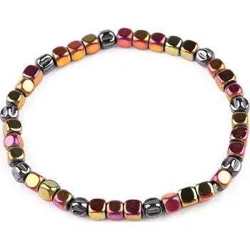 Náramek Náramek pružný hematitový - 2 multikolor