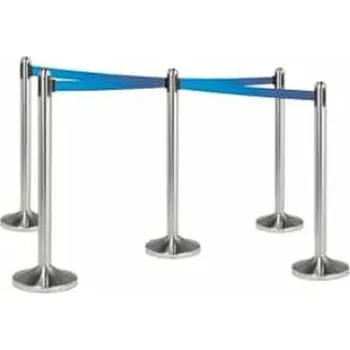 Stojan natahovacího zábranového systému, nerez, modrá páska RS-RT-RVS-BU-C5