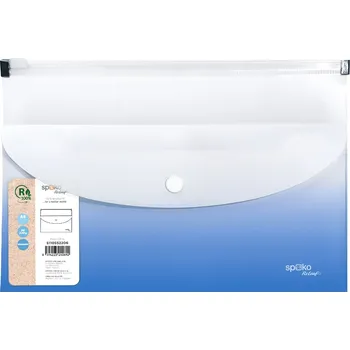 Obálka Obálka se zipem, kapsa s drukem, A5, PP, Gradient, modrá