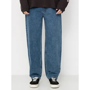 Pánské kalhoty Krooked Eyes Denim Twill Pant (med stone wash) XL, modrá