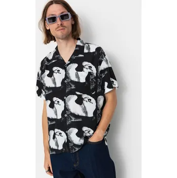 Pánská košile OBEY Ambre (white multi) L, barevná