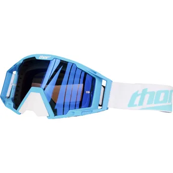 Motocyklové brýle Motocyklové ochranné brýle s modrým sklem 21 x 11 cm Brýle na motorku s UV filtrem Odolné sportovní brýle na helmu proti větru modrá