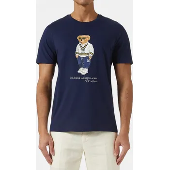 Pánské tričko Pánské modré triko Ralph Lauren - Velikost 2XL, Barva Modrá 56239 MNPOTSH1N822636