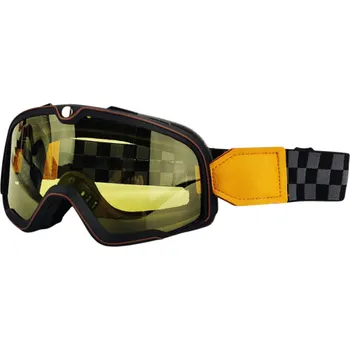 Motocyklové brýle Motocyklové brýle se žlutým sklem 20 x 9 cm UV ochrana PC čočky Stylové ochranné brýle pro motorku i noční jízdu proti oslnění oranžová