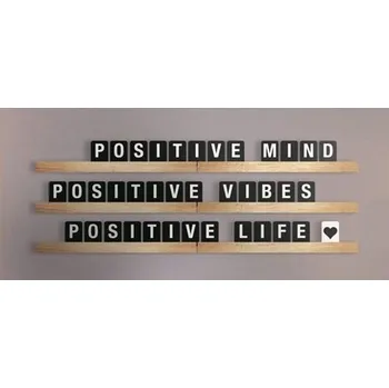 Lišta na vytváření nápisů s písmeny a čísly, 1 m. Teak LES-TE-100