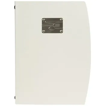 Jídelní lístek RIO A4 , bílá , symboly příborů na štítku MC-RCA4-WT-FK