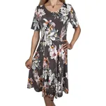 Lara Dámské šedé elegantní šaty MARTA Barva: Šedá, Velikost: M