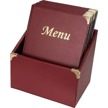 Box s 10 jídelními lístky A4,se 4 vložkami (celkem 10 stran), nelze přidat dalu MC-BOX-BRA4-WR